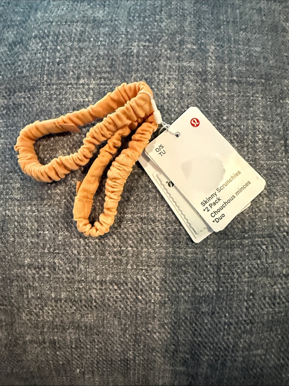 lululemon athletica Skinny Scrunchies 2-Pack in Orange